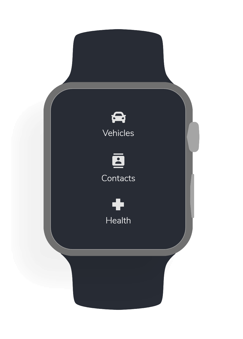 A quick mockup of how simplified the interface might be on a smart watch